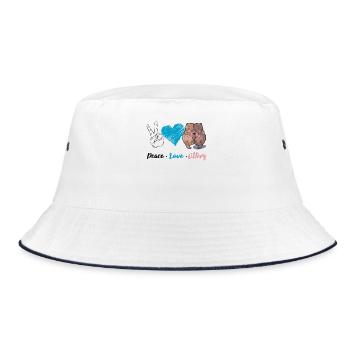 Loutre Paix Amour Loutres - Bob - blanc/marine - Devant