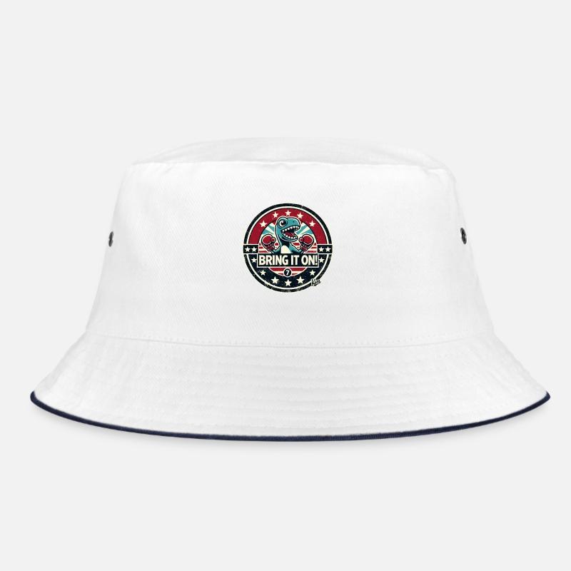 Kleiner Dinsosaurier-Dino-Boxer: „Komm schon!“ Bucket Hat