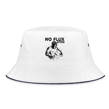 Coole einzigartige Schweißkunst | WIG- und MIG-Schweißgerät Schweißen - Bucket Hat - Weiß/Navy - Vorne