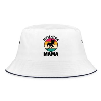 Maman Super-héroïne Maman - Bob - blanc/marine - Devant