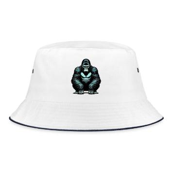 Gorilla - Bucket Hat - white/navy - Front