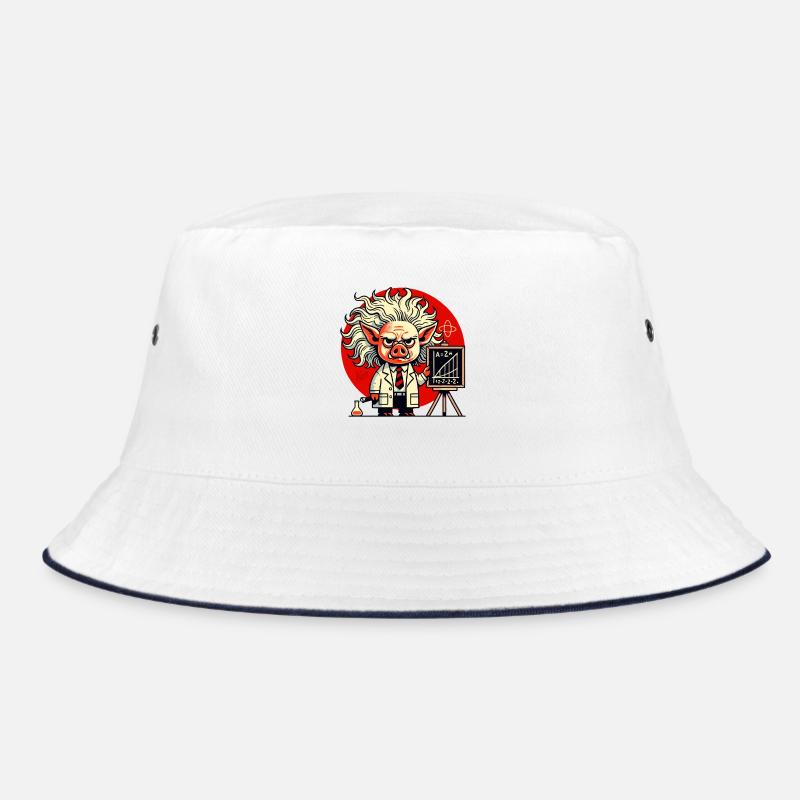 Genius Albert Schweinstein Pig Scientist Bucket Hat