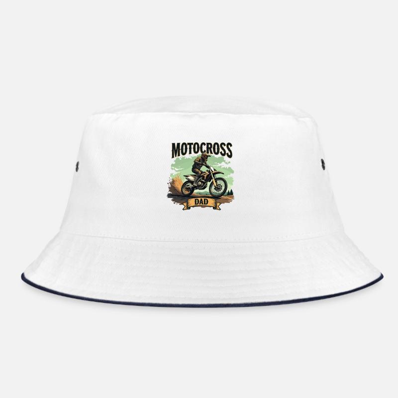 Motocross Dad – Action-packed design for dads Bucket Hat