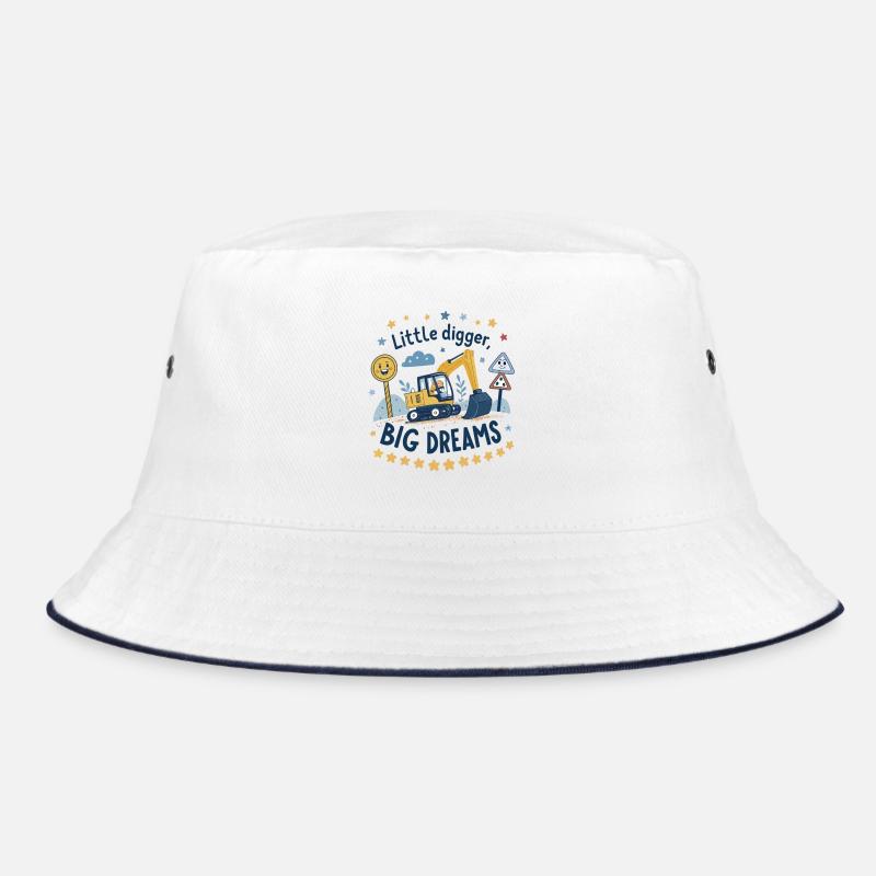 Little Digger Big Dreams – Süßes Bagger Design Bucket Hat
