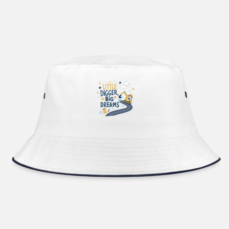 Little Digger Big Dreams – Süßes Bagger Design Bucket Hat