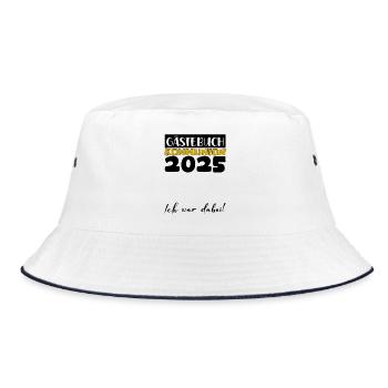 Communion 2025 Guest Book Gift Girls Boys - Bucket Hat - white/navy - Front
