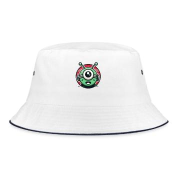 Friendly Alien Cyclops - Bucket Hat - white/navy - Front