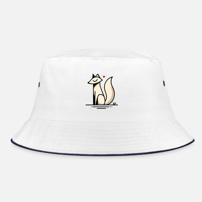 Fuchs Liebe mit Herz Bucket Hat