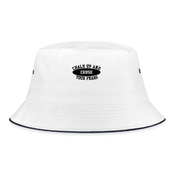 Bouldern Chalk Up Boulderer - Bucket Hat - Weiß/Navy - Vorne