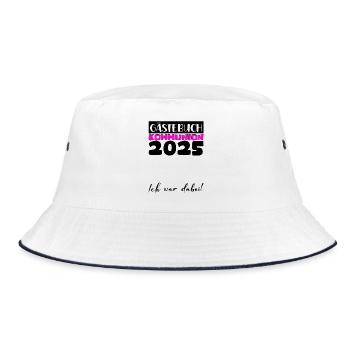 Communion 2025 Guest Book Gift Girls Boys - Bucket Hat - white/navy - Front