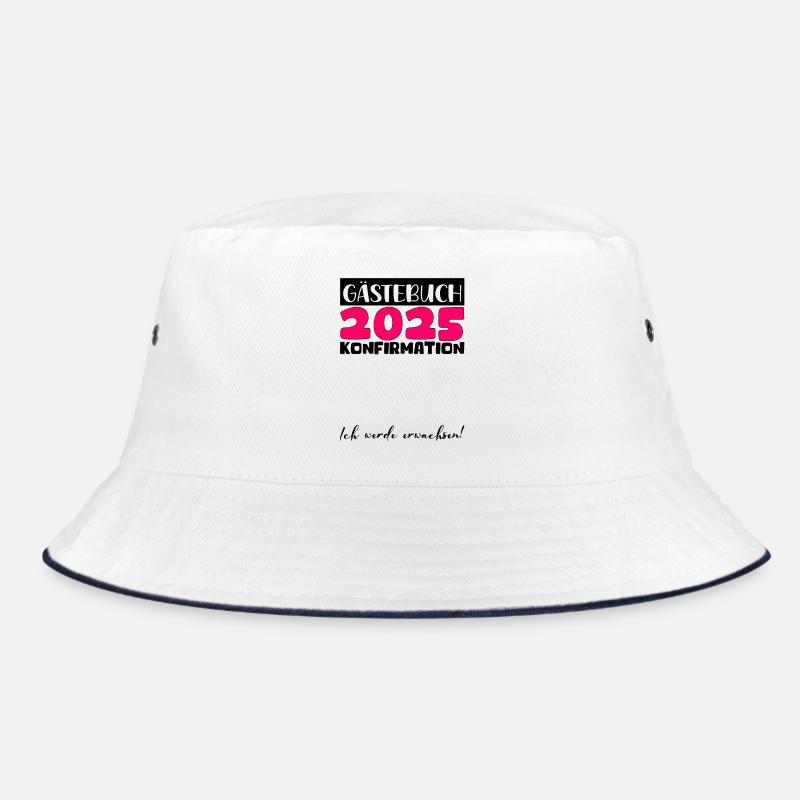 Konfirmation 2025 Gästebuch Deko Mädchen Jungen Bucket Hat