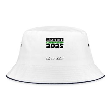 Confirmation 2025 Guest Book Decoration Girls Boys - Bucket Hat - white/navy - Front