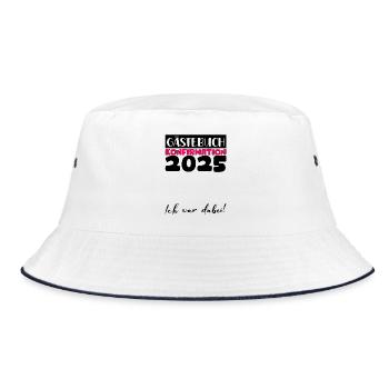 Confirmation 2025 Guest Book Decoration Girls Boys - Bucket Hat - white/navy - Front