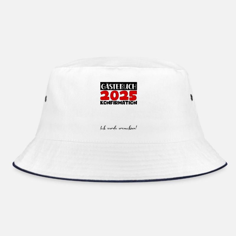 Konfirmation 2025 Gästebuch Deko Mädchen Jungen Bucket Hat