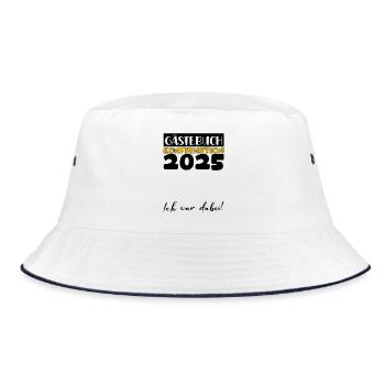 Confirmation 2025 Guest Book Decoration Girls Boys - Bucket Hat - white/navy - Front