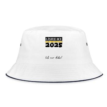 Confirmation 2025 Guest Book Decoration Girls Boys - Bucket Hat - white/navy - Front