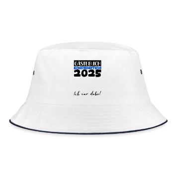 Confirmation 2025 Guest Book Decoration Girls Boys - Bucket Hat - white/navy - Front