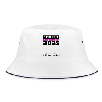Confirmation 2025 Guest Book Decoration Girls Boys - Bucket Hat - white/navy - Front
