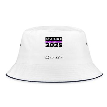 Confirmation 2025 Guest Book Decoration Girls Boys - Bucket Hat - white/navy - Front
