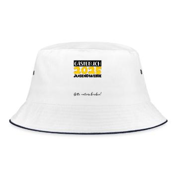Jugendweihe 2025 Guestbook Gift Girls Boys - Bucket Hat - white/navy - Front