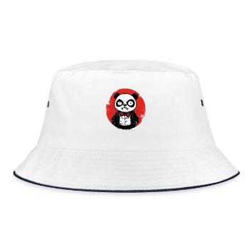 Panda déçu en colère en smoking - Bob - blanc/marine - Devant