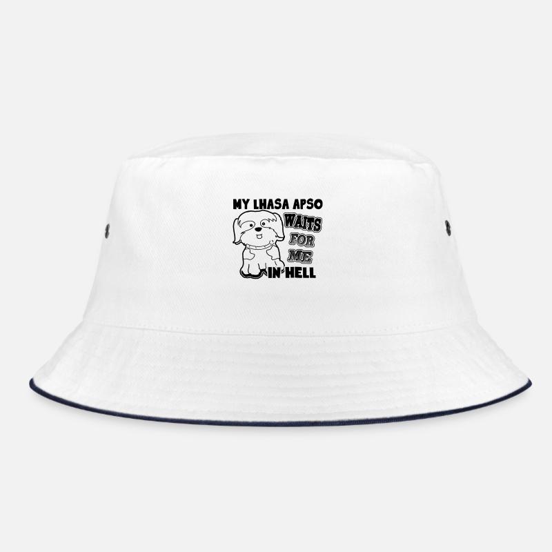 My Lhasa Apso Waits For me In Hell Bucket Hat