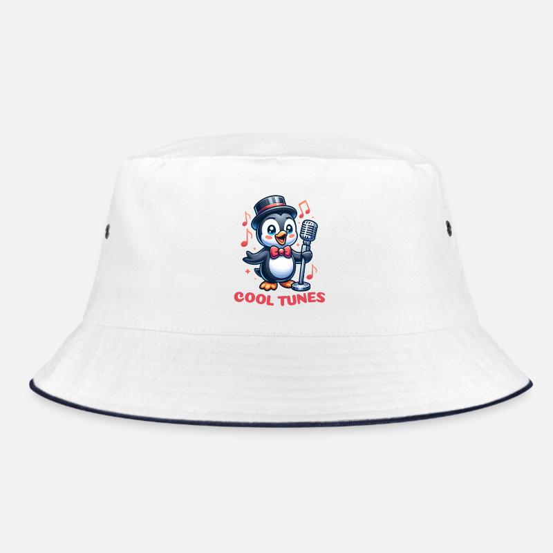Penguin Jazz Singer - Bucket Hat - white/navy