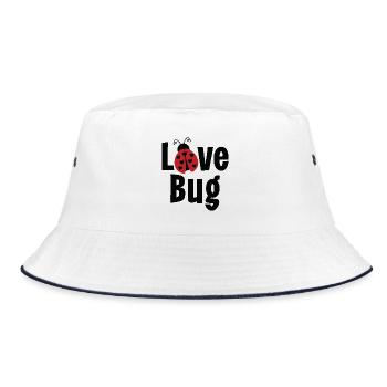 Love Bug - Bucket Hat - white/navy - Front