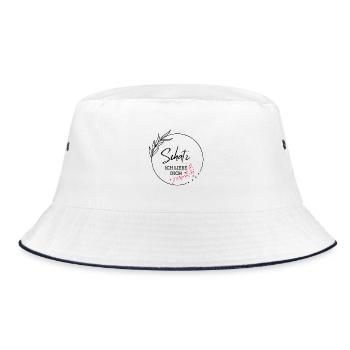 Ich liebe Dich - Bucket Hat - Weiß/Navy - Vorne