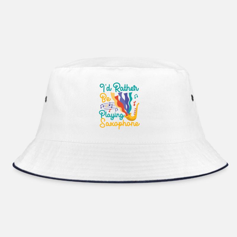 Saxophone I'd Rather Be Playing Bucket Hat