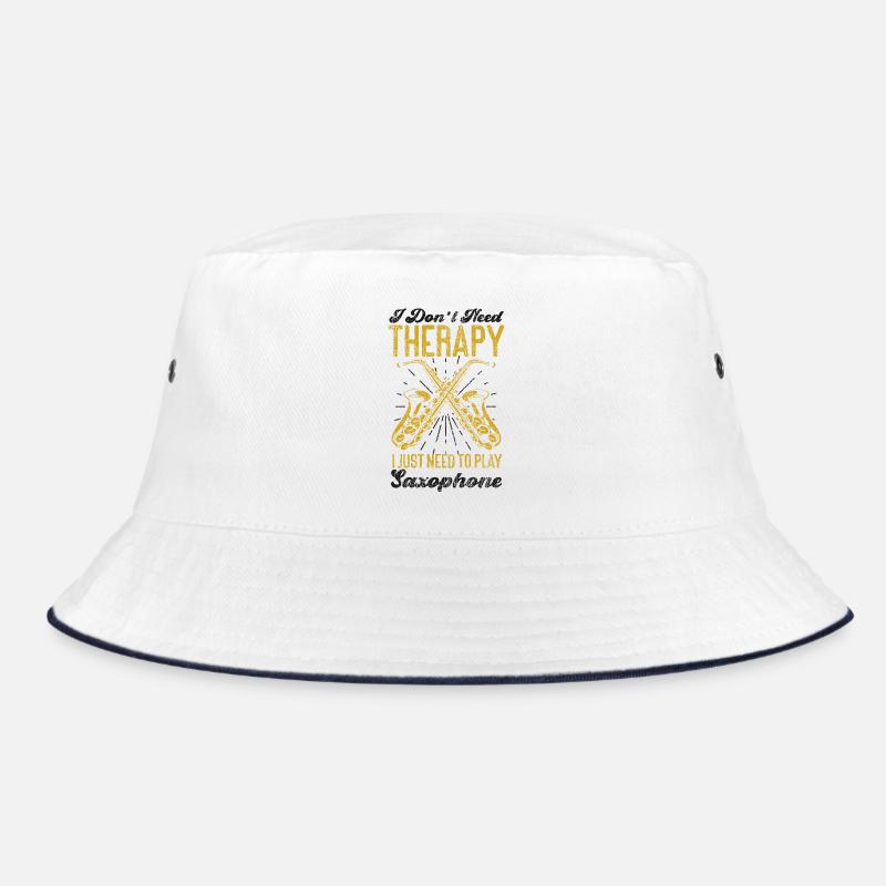 Saxophone I Don't Need Therapy I Bucket Hat