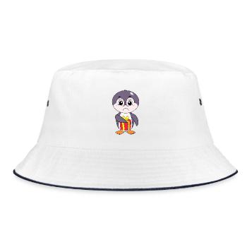 Pingouin élégant, polyvalent pour chaque instant - Bob - blanc/marine - Devant