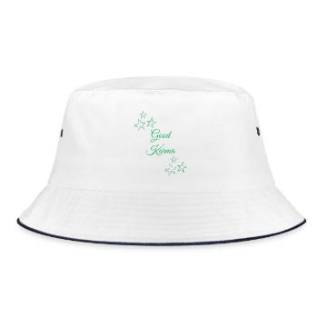 Good Karma - Bucket Hat - Weiß/Navy - Vorne
