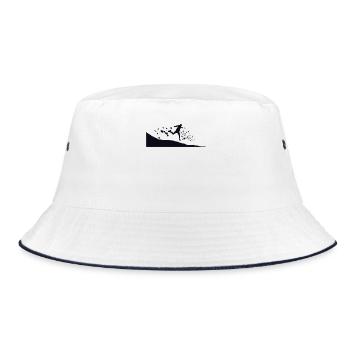 Trail Runner Cross Trail Mountain Runner - Bucket Hat - white/navy - Front