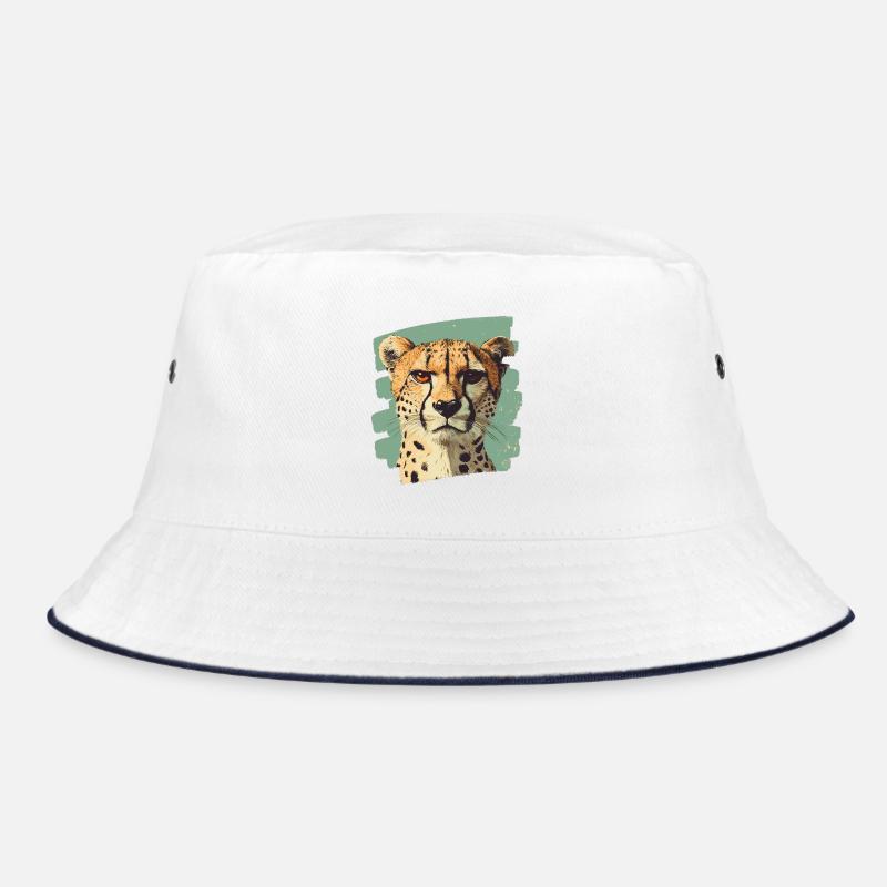 Gepard - Bucket Hat - Weiß/Navy