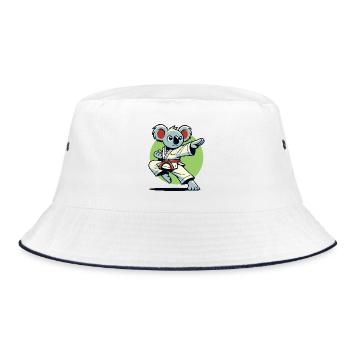 Karaté Koala – Combattant de Kung Fu - Bob - blanc/marine - Devant