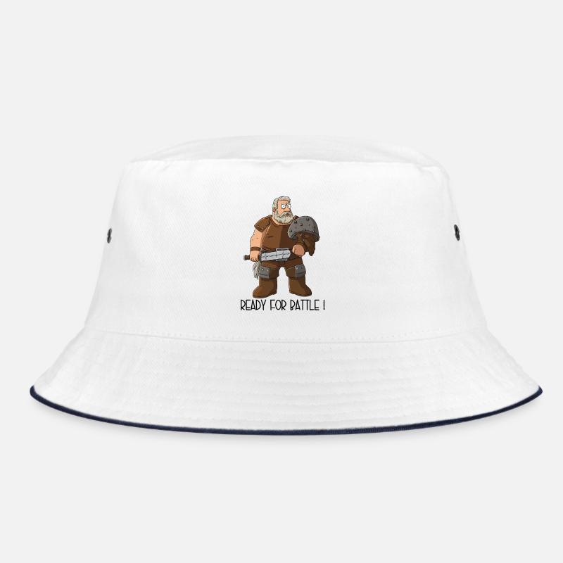 Funny Cartoon Warrior – Ready For Battle Bucket Hat