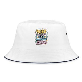 C’est mon costume des années 90 Fin de la discussion - Bob - blanc/marine - Devant