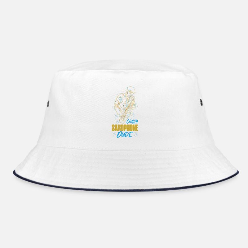 Saxophone Crazy Saxophone Dude Bucket Hat
