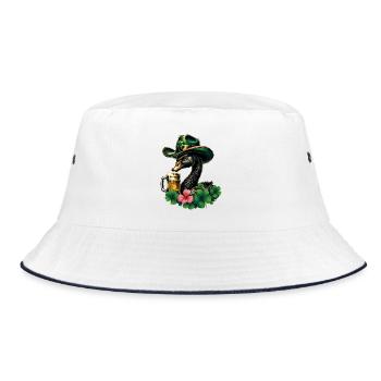 A touch of Ireland - Bucket Hat - white/navy - Front