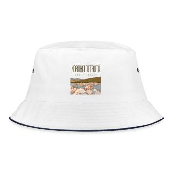 Nordkalottruta - Arctic Trail - Bucket Hat - white/navy - Front