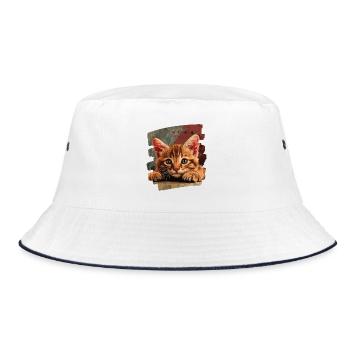 Chaton - Bob - blanc/marine - Devant