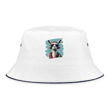 Casque Llama - Bob - blanc/marine - Devant