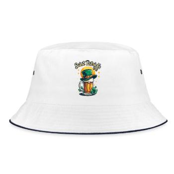 Saint Patrick`s Day Beer - Bucket Hat - Weiß/Navy - Vorne