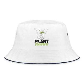 Plant Lover Gardening Plant - Bucket Hat - Weiß/Navy - Vorne