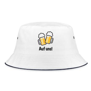 XEinHochAufUns (2) - Bucket Hat - Weiß/Navy - Vorne