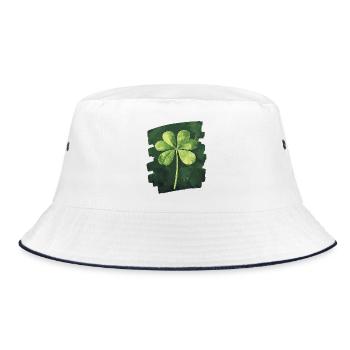 St. Patrick's Day Shamrock - Bucket Hat - white/navy - Front