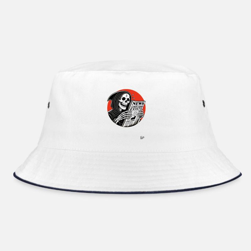 Sensenmann & Klimawandel Nachrichten Schlagzeile Bucket Hat