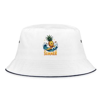 Ananas Surfer Surf Feel L’été - Bob - blanc/marine - Devant