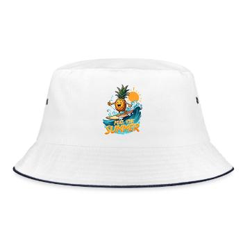Ananas Surfer Surf Feel L’été - Bob - blanc/marine - Devant